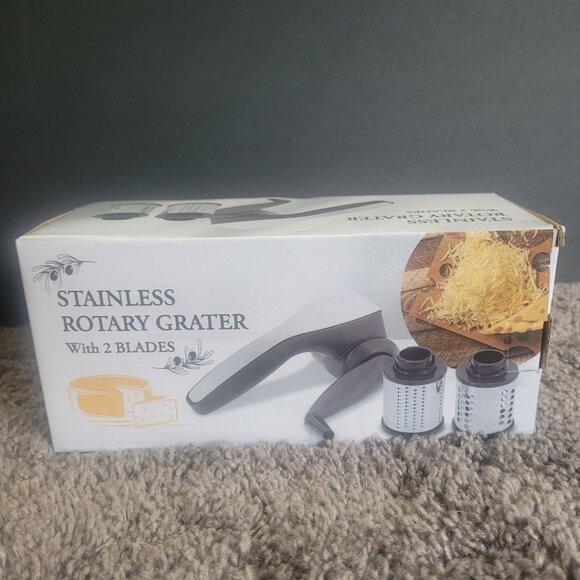 Kitchen Gadget Bundle -Zakarian Mandoline, Onion Bloom Kit, Rotary Cheese Grater - Picture 2 of 11